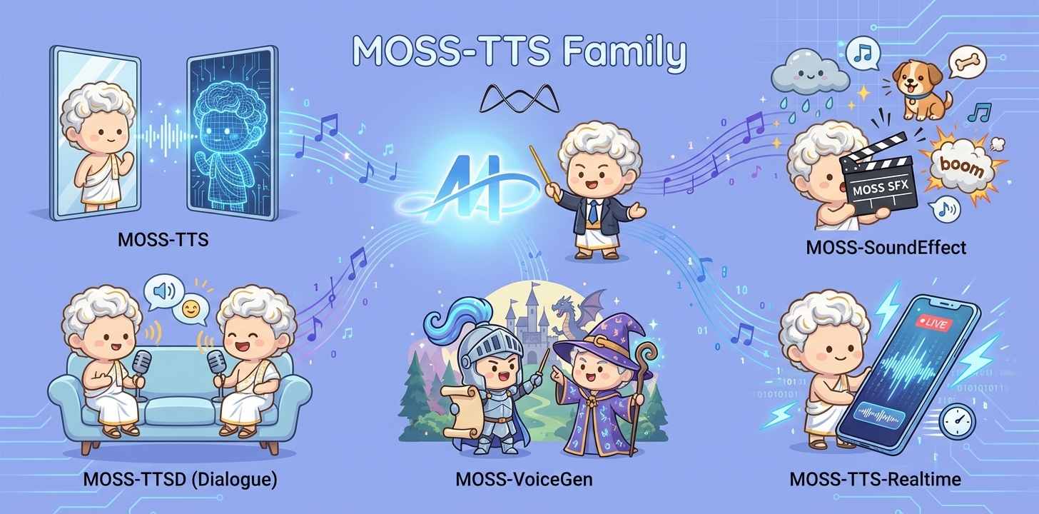 MOSS-TTS 官方模型家族图